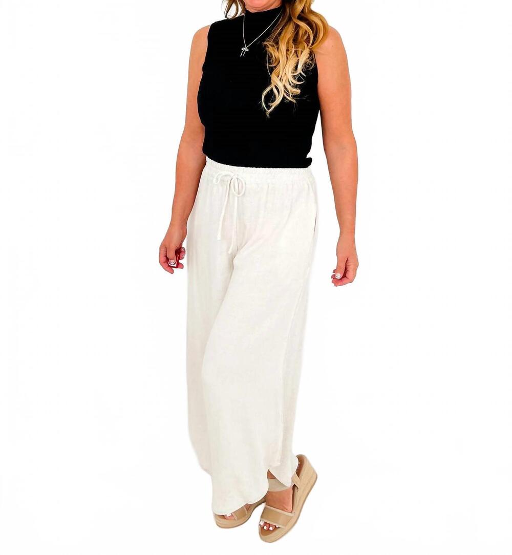 NEW WASABI + MINT above average high-rise rayon blend bottoms in oat